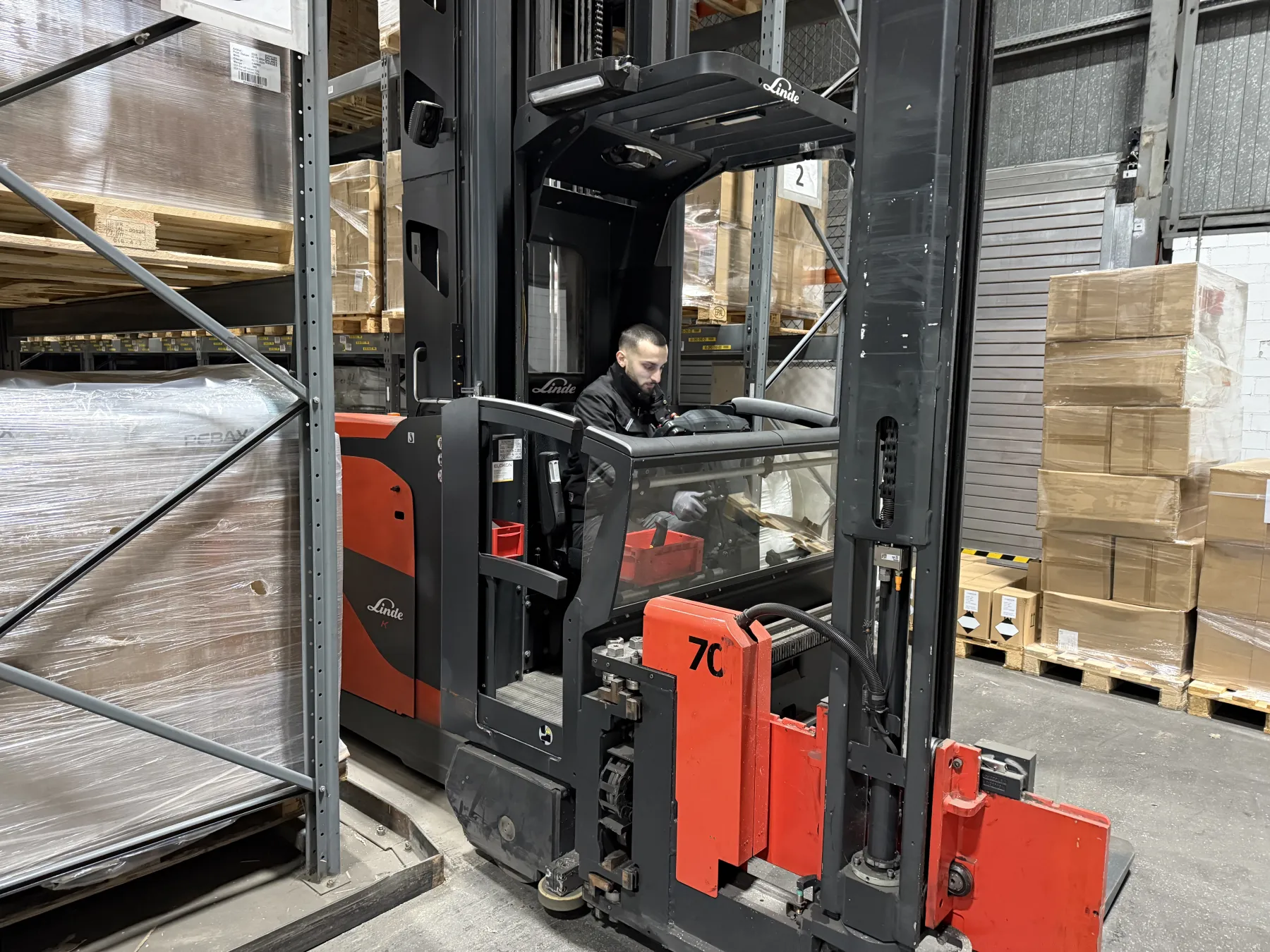 Hochregaltraining seitliche Perspektive